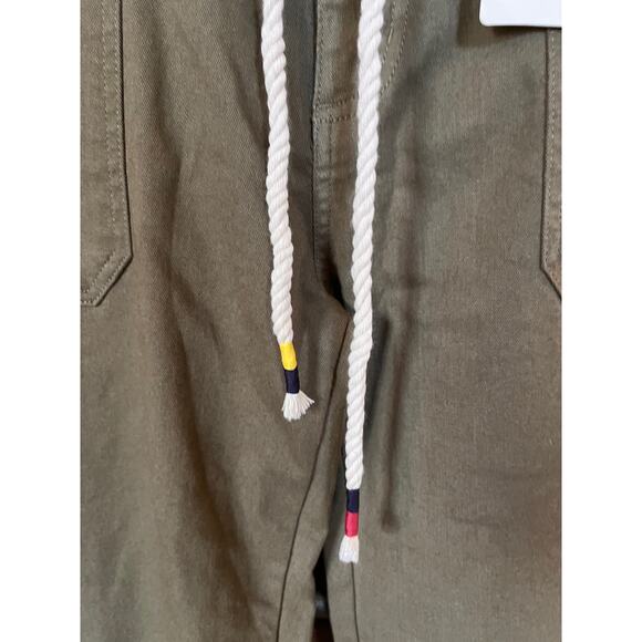 L.T.J. Letter To Juliet Women's Crop Zip Ankle Utility Joggers in Moss Sz L NWT - Picture 5 of 13